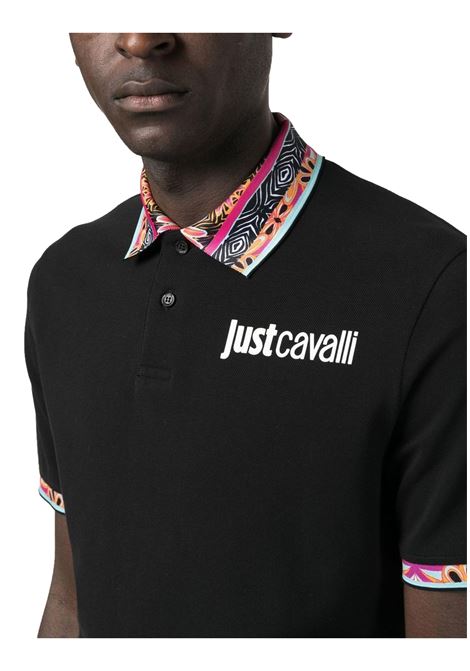 Just Cavallilogo-print polo shirt JUST CAVALLI | polo shirts | 74OBGF01 CJ206899